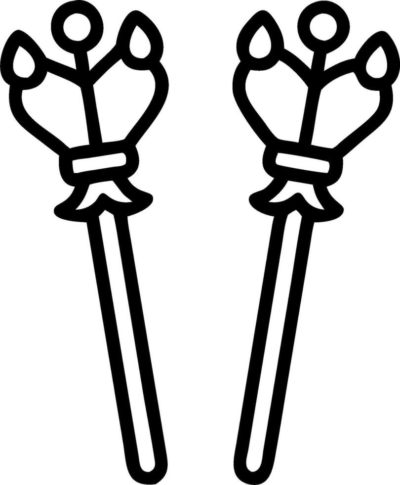 3D Close up of Reyes Magos ceremonial scepters with copy space concept as Detailed close up of Reyes Magos ceremonial scepters highlighting their ornate designs and symbolic signif vector