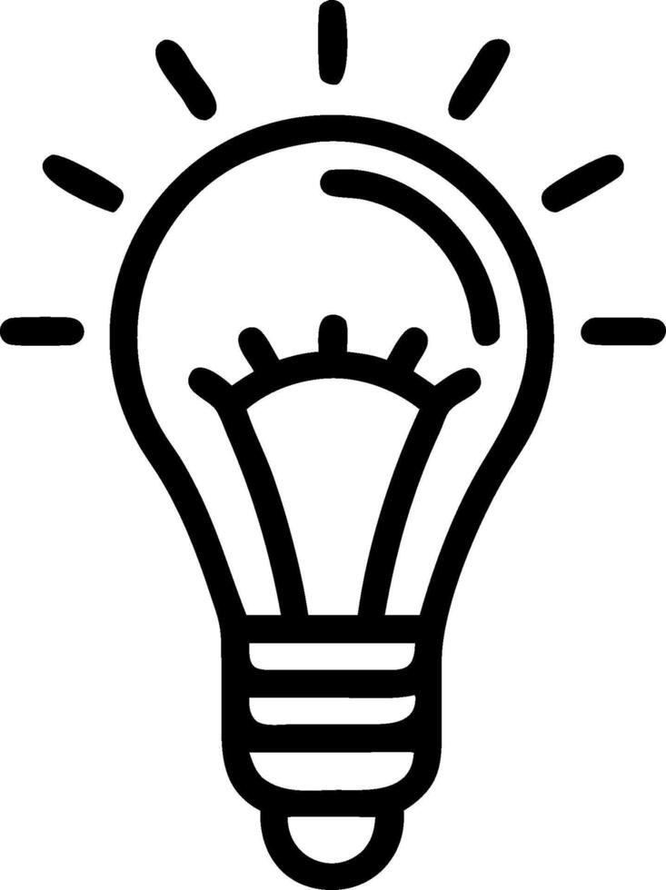3D Close up of a glowing lightbulb symbolizing a sudden idea with ample copy space concept as Macro shot of a glowing lightbulb representing a sudden idea and realization perfect f vector