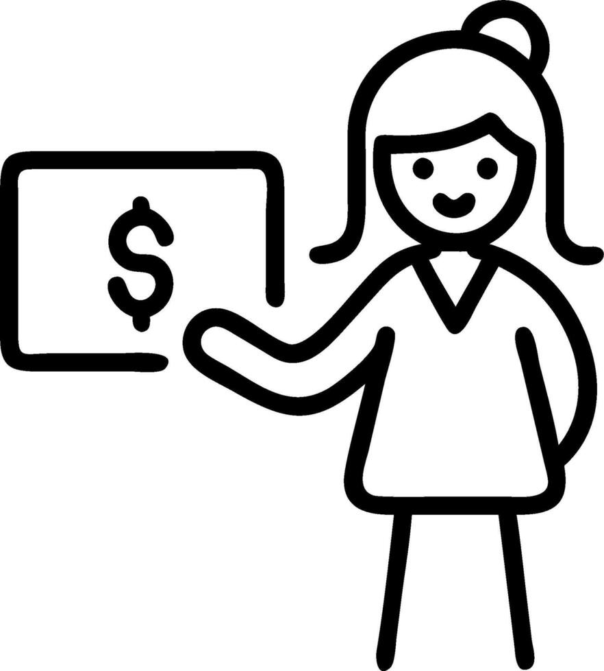 3D Businesswoman presenting cost saving initiatives in candid office copy space concept as Businesswoman presents cost saving initiatives in a candid office setting highlighting st vector