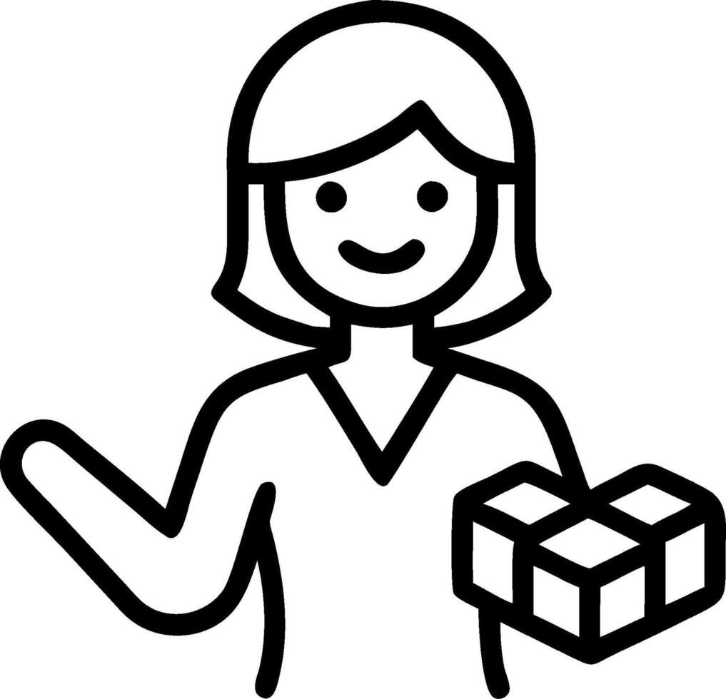 3D Businesswoman managing sustainable logistics in macro close up copy space concept as A businesswoman manages sustainable logistics in a macro close up highlighting the use of ec vector