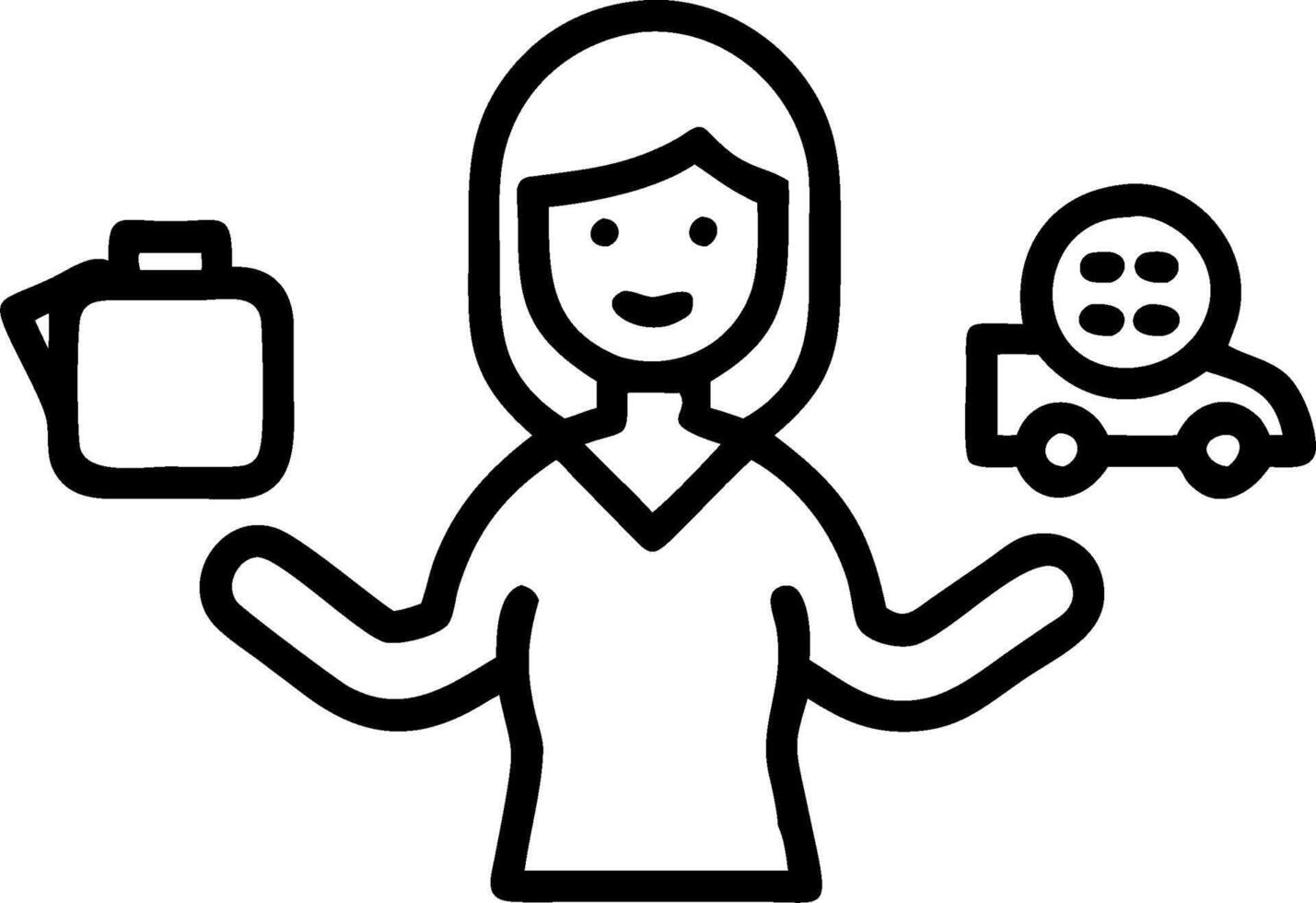 3D Businesswoman managing sustainable logistics in macro close up copy space concept as A businesswoman manages sustainable logistics in a macro close up highlighting the use of ec vector