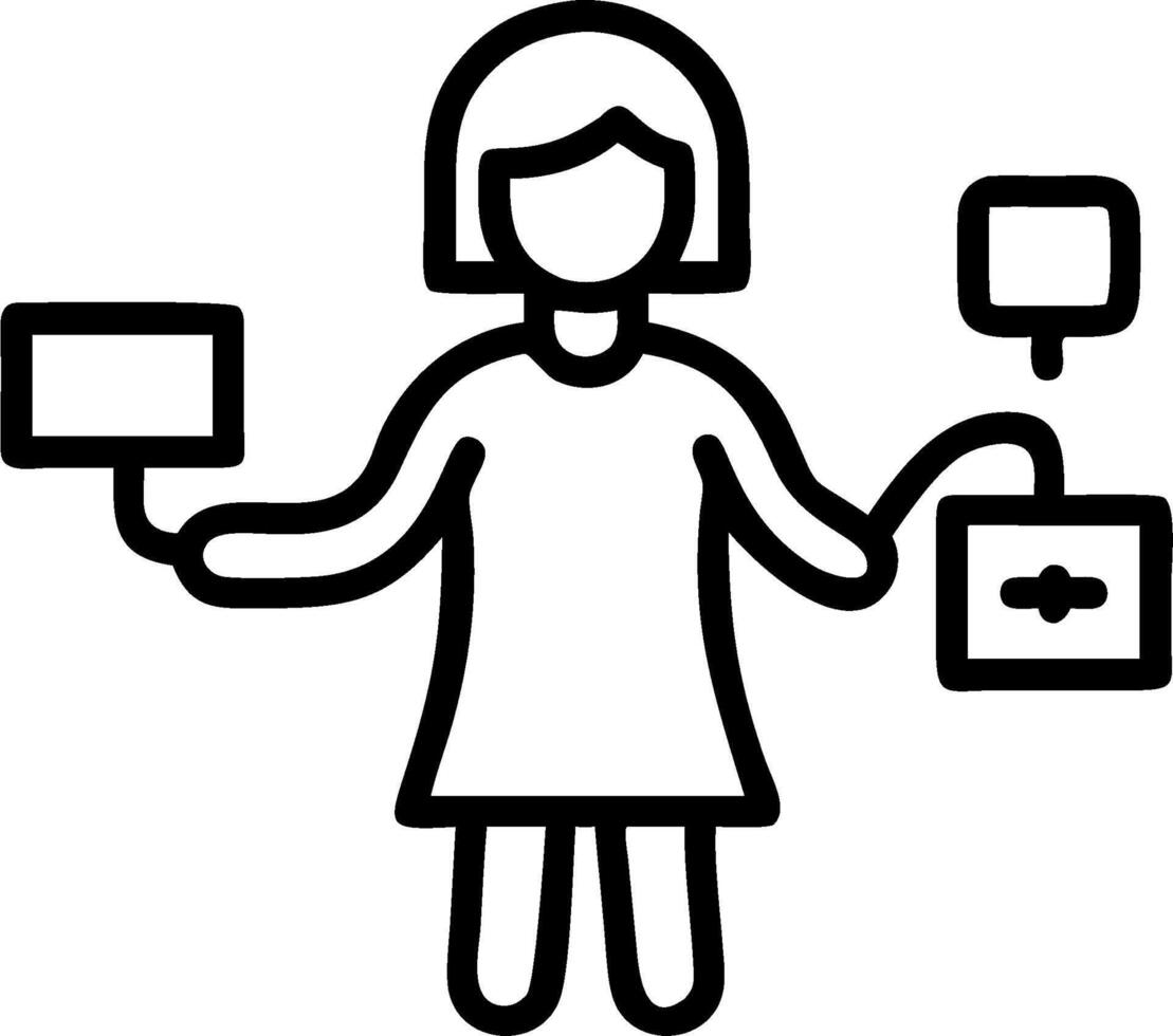 3D Businesswoman managing digital green supply chain in environment setting copy space concept as A businesswoman manages a digital green supply chain in an environmental setting h vector