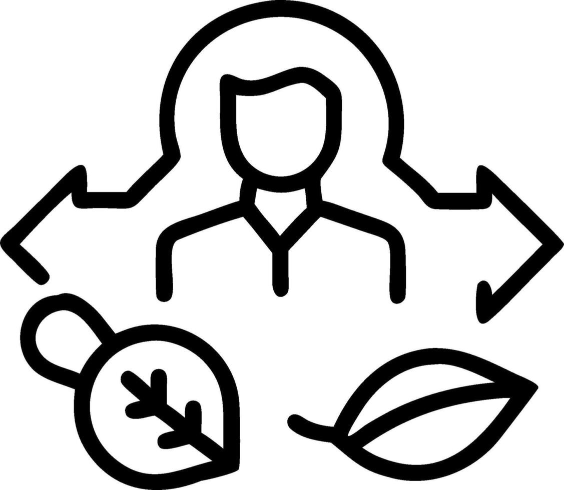 3D Business executive managing sustainable procurement in close up copy space concept as Business executive manages sustainable procurement in close up highlighting eco friendly so vector