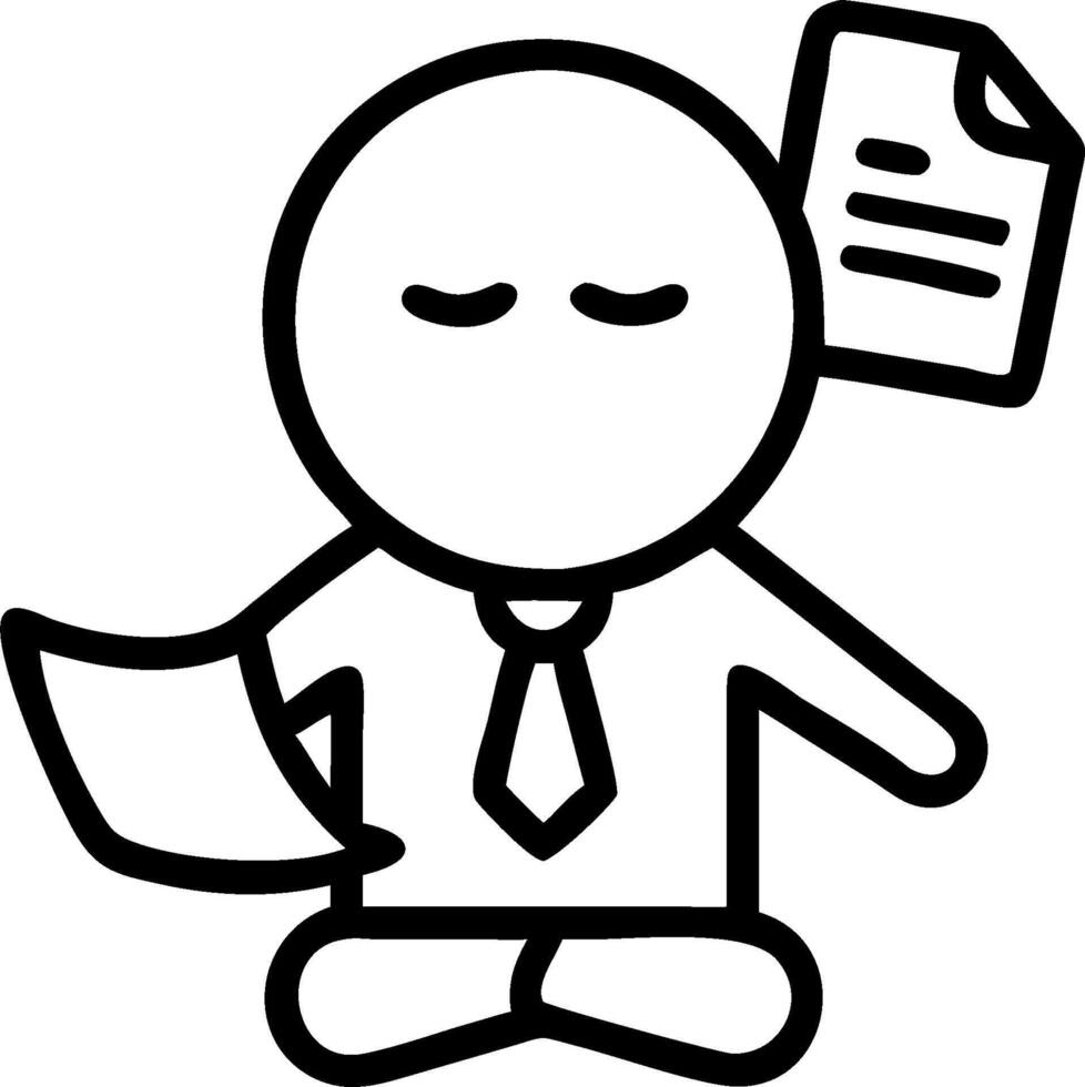 3D Business executive dealing with compliance stress in close up copy space concept as A business executive deals with compliance stress in a close up handling regulatory documents vector