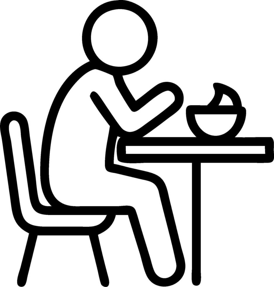 3D Blue Monday Solo Lunch concept as Individual eating lunch alone at work feeling lonely and blue on Blue Monday perfect for magazine advertisement with copy space. as 3D Icon iso vector