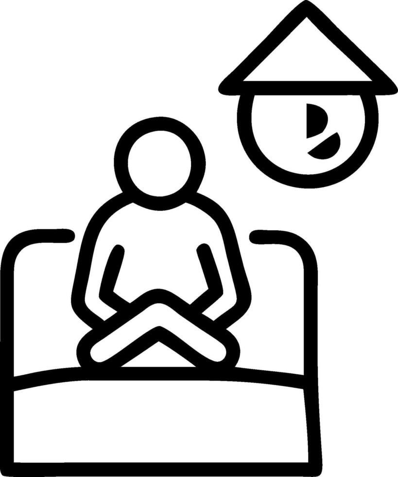 3D Blue Monday Evening Routine concept as Individual following a quiet evening routine at home feeling down and reflective on Blue Monday suitable for magazine advertisement with c vector