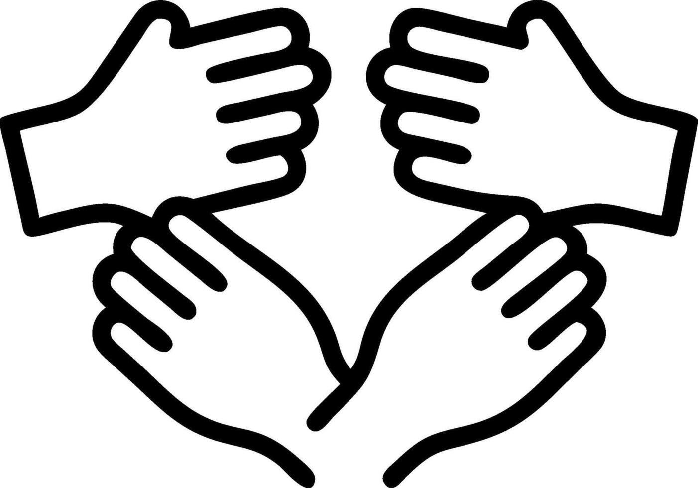 3D Abstract Unity Hands concept as Soft abstract illustration of hands joining from different religions representing unity harmony World Religion Day as 3D Icon isolated white back vector
