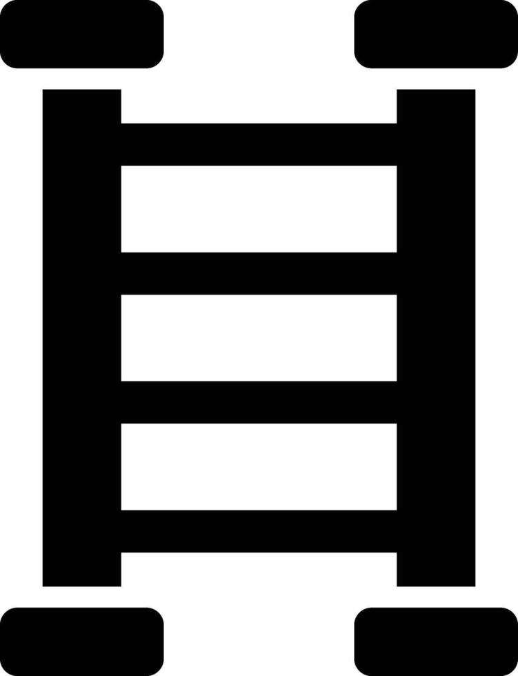 A ladder icon with four legs vector
