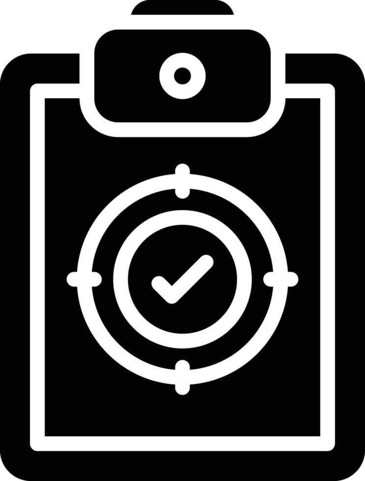 A black and white clip board with a clock icon vector