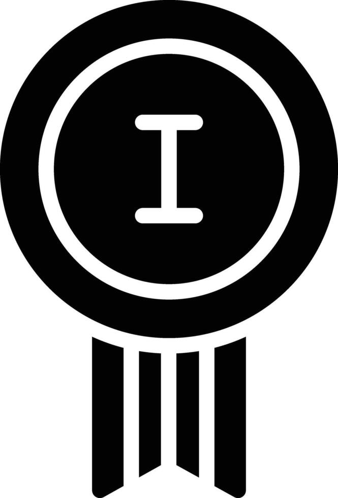 A black and white icon of a ribbon vector