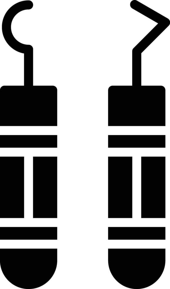 Two black and white icons of a pair of scissors vector