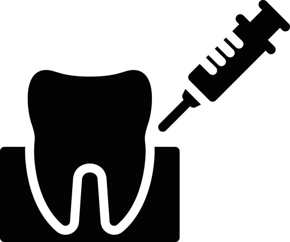 Anesthesia Glyph Icon Design vector