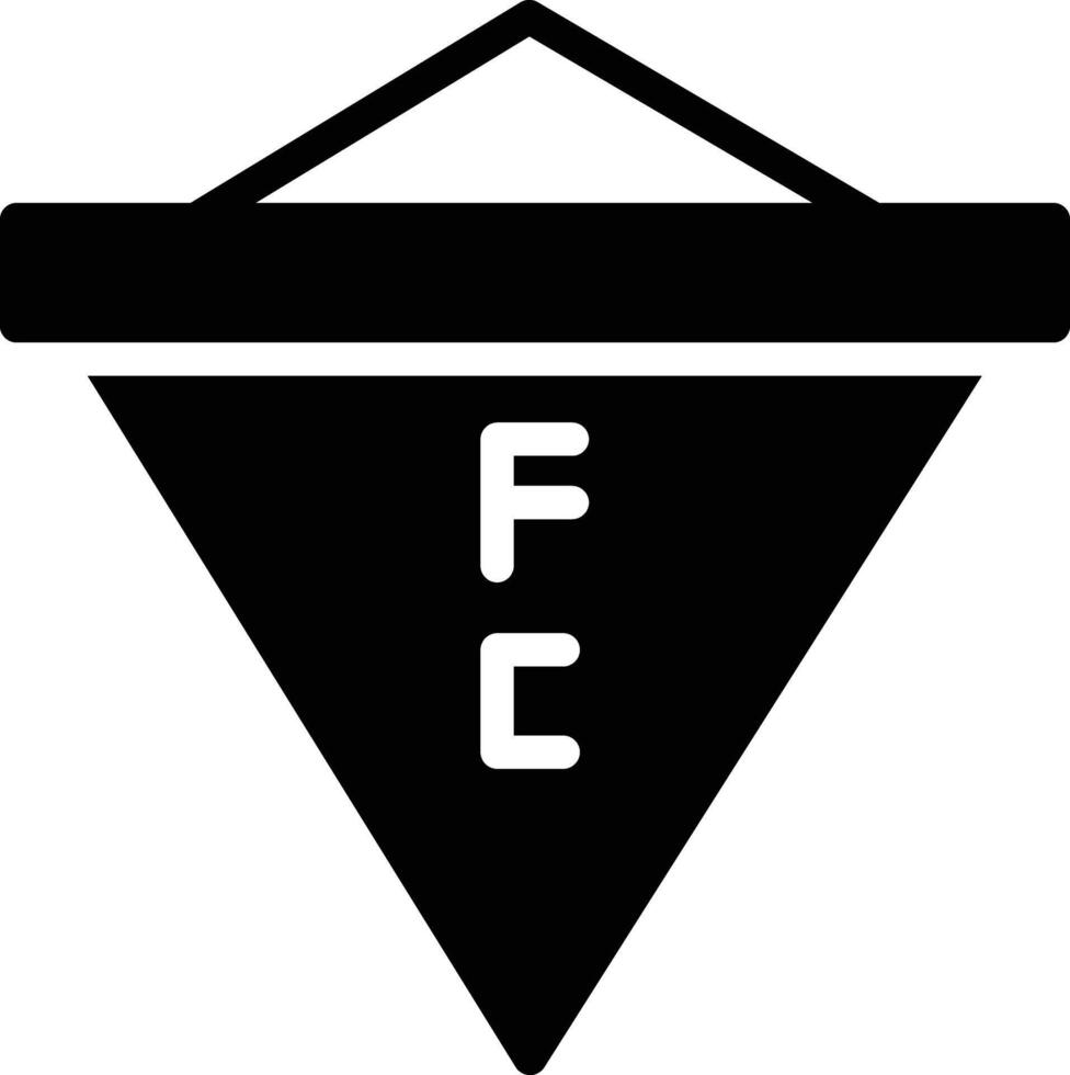 Banner Glyph Icon Design vector