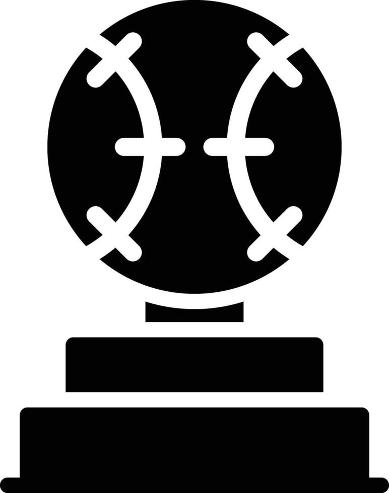 Baseball Glyph Icon Design vector