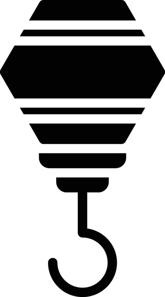 Crane Glyph Icon Design vector