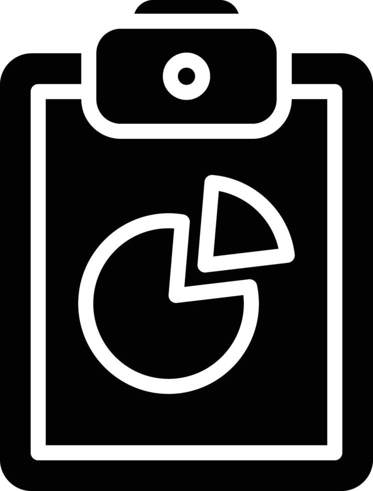 Diagram Glyph Icon Design vector