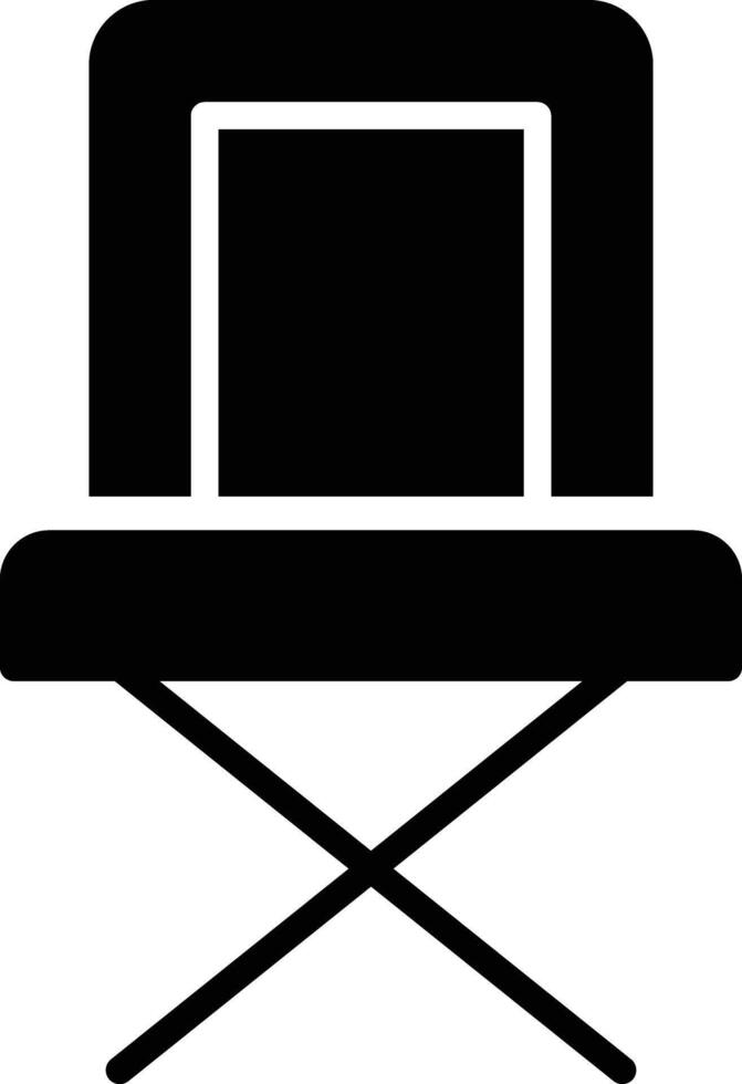 Directors Chair Glyph Icon Design vector