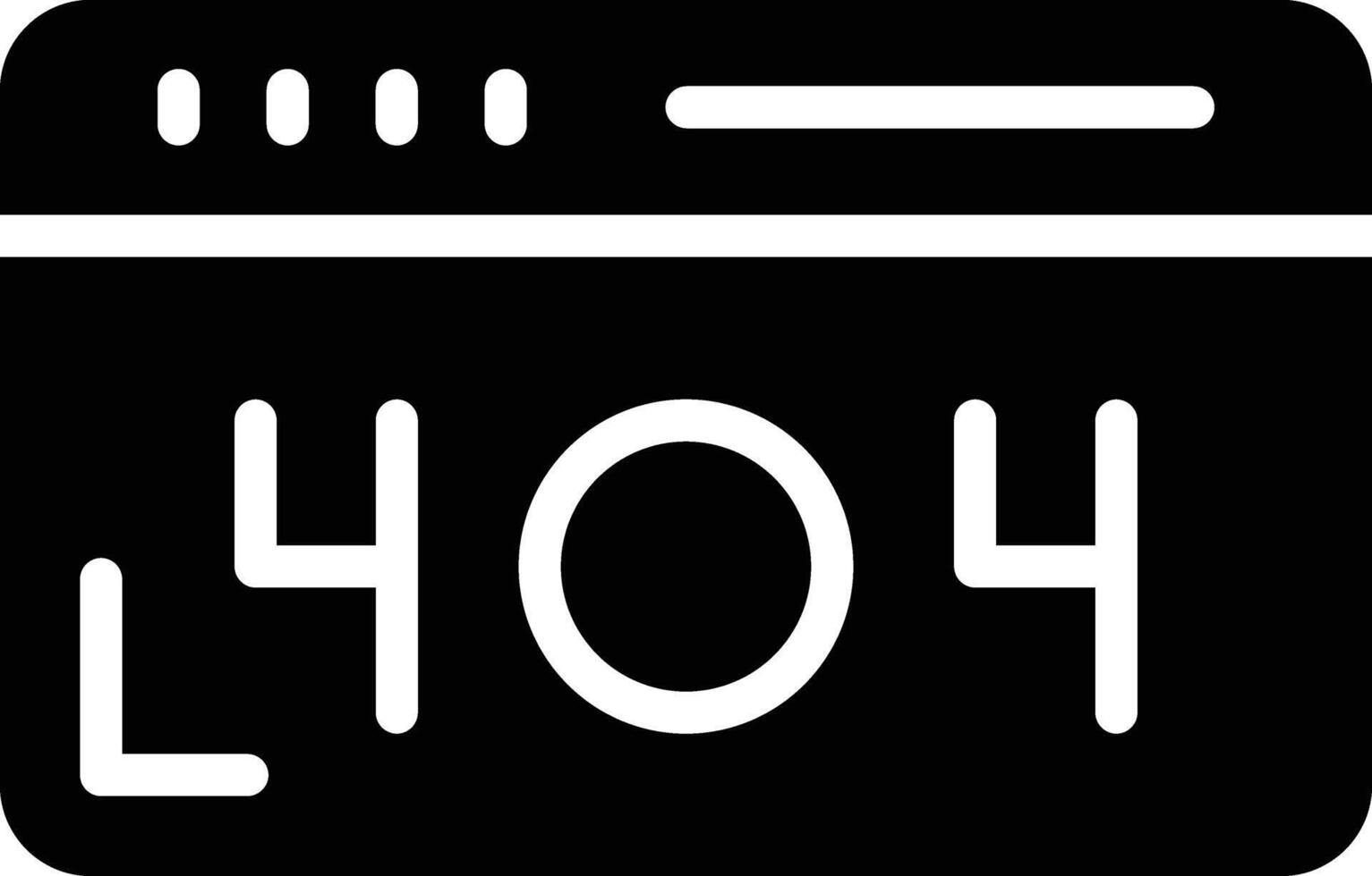 Error Glyph Icon Design vector