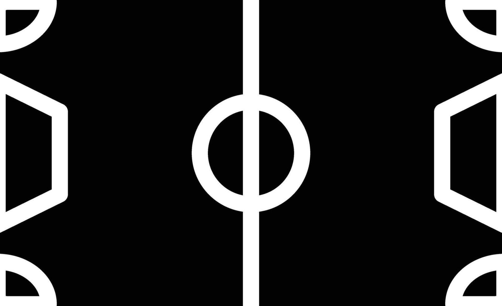 Football Ground Glyph Icon Design vector