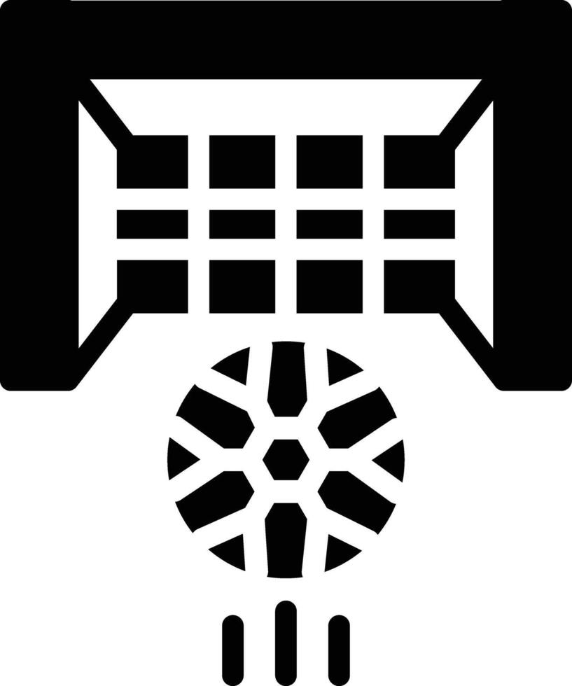 Goal Post Glyph Icon Design vector