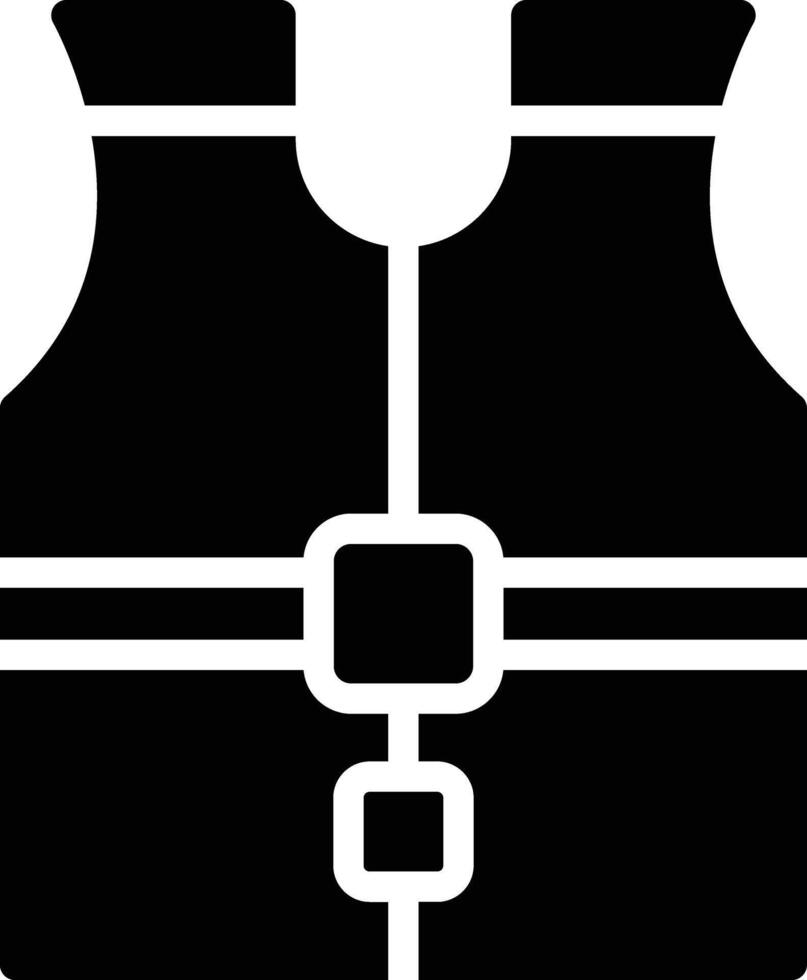 High visibility vest Glyph Icon Design vector