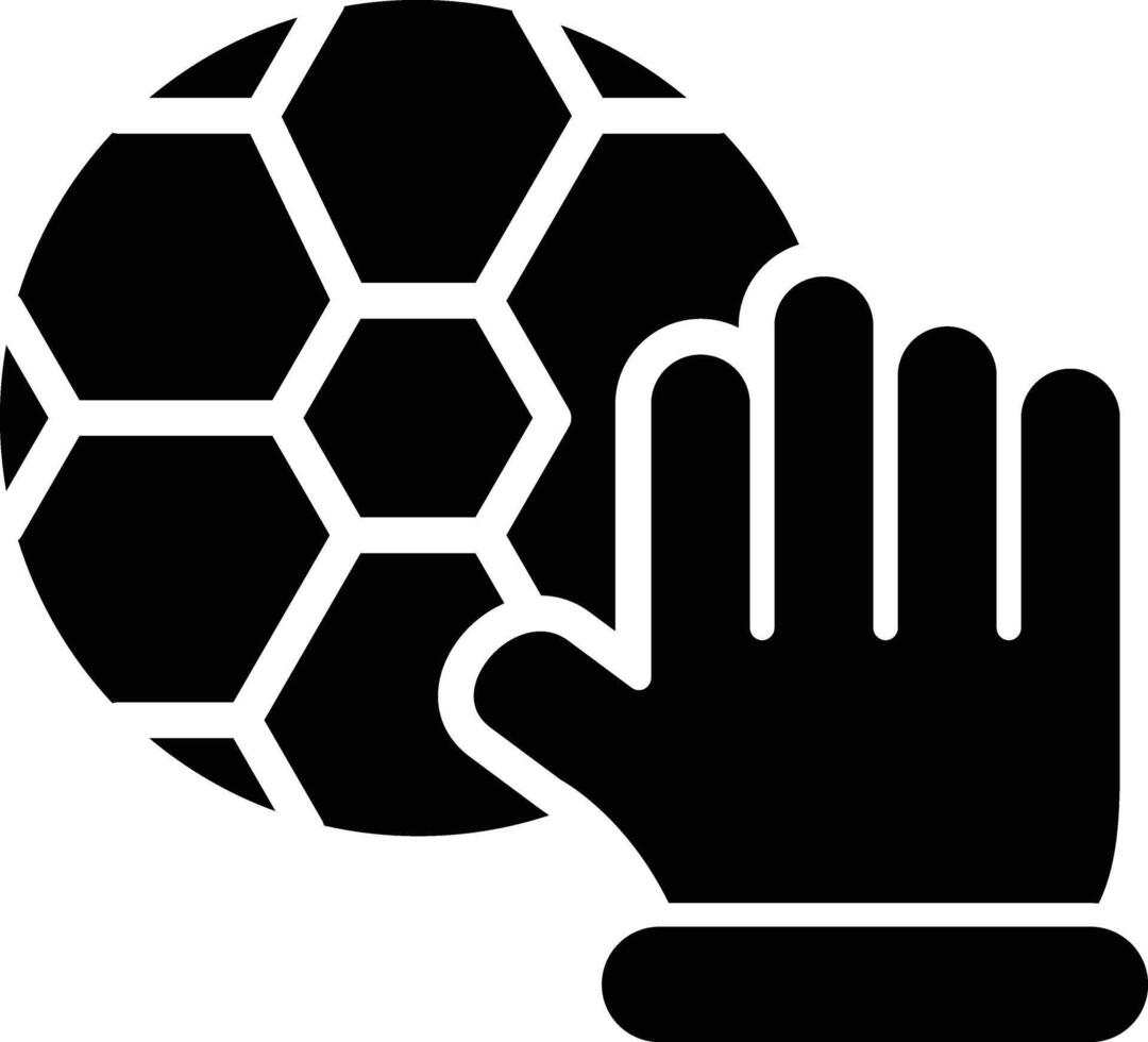 Hand Glyph Icon Design vector