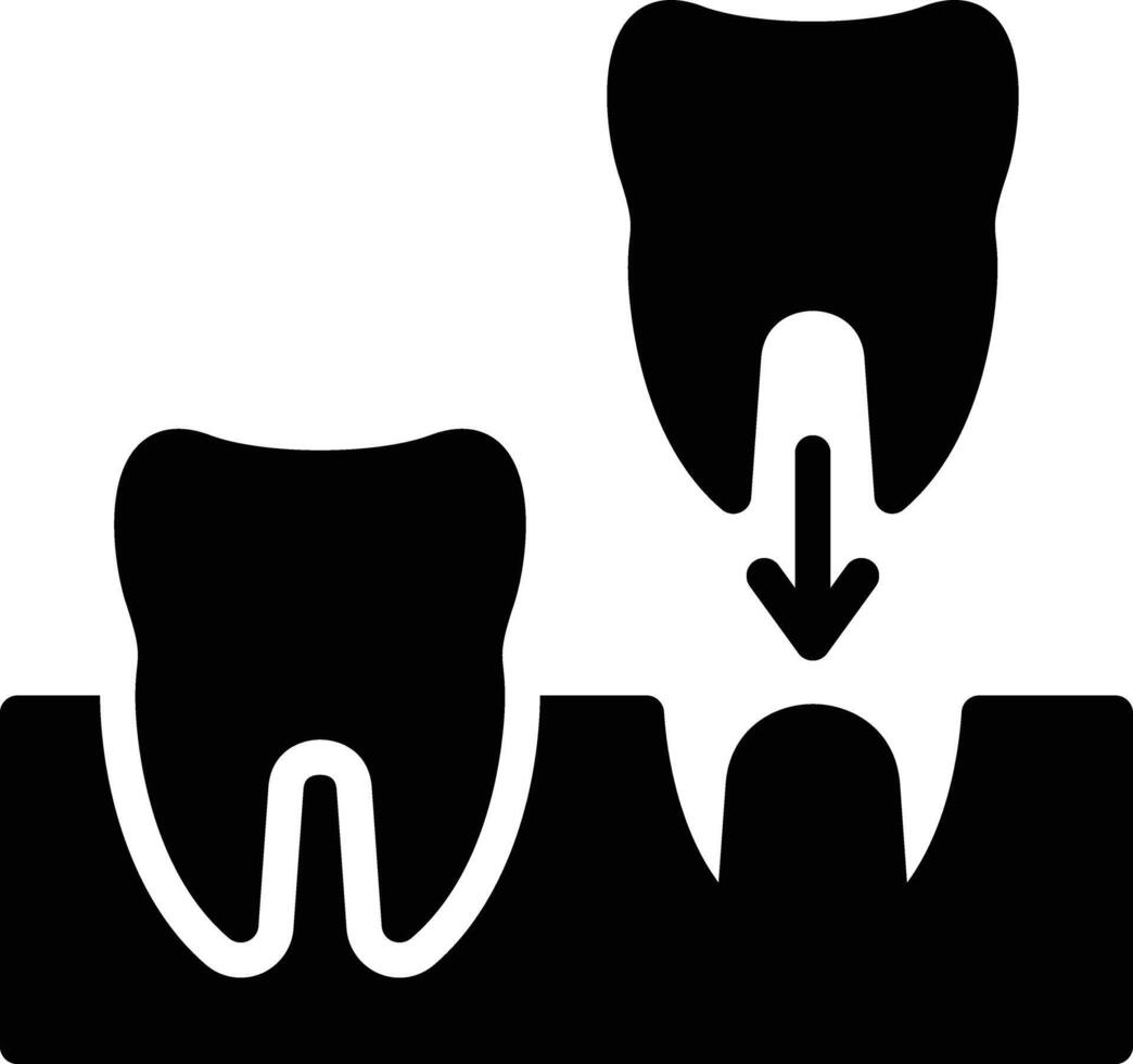 Implants Glyph Icon Design vector