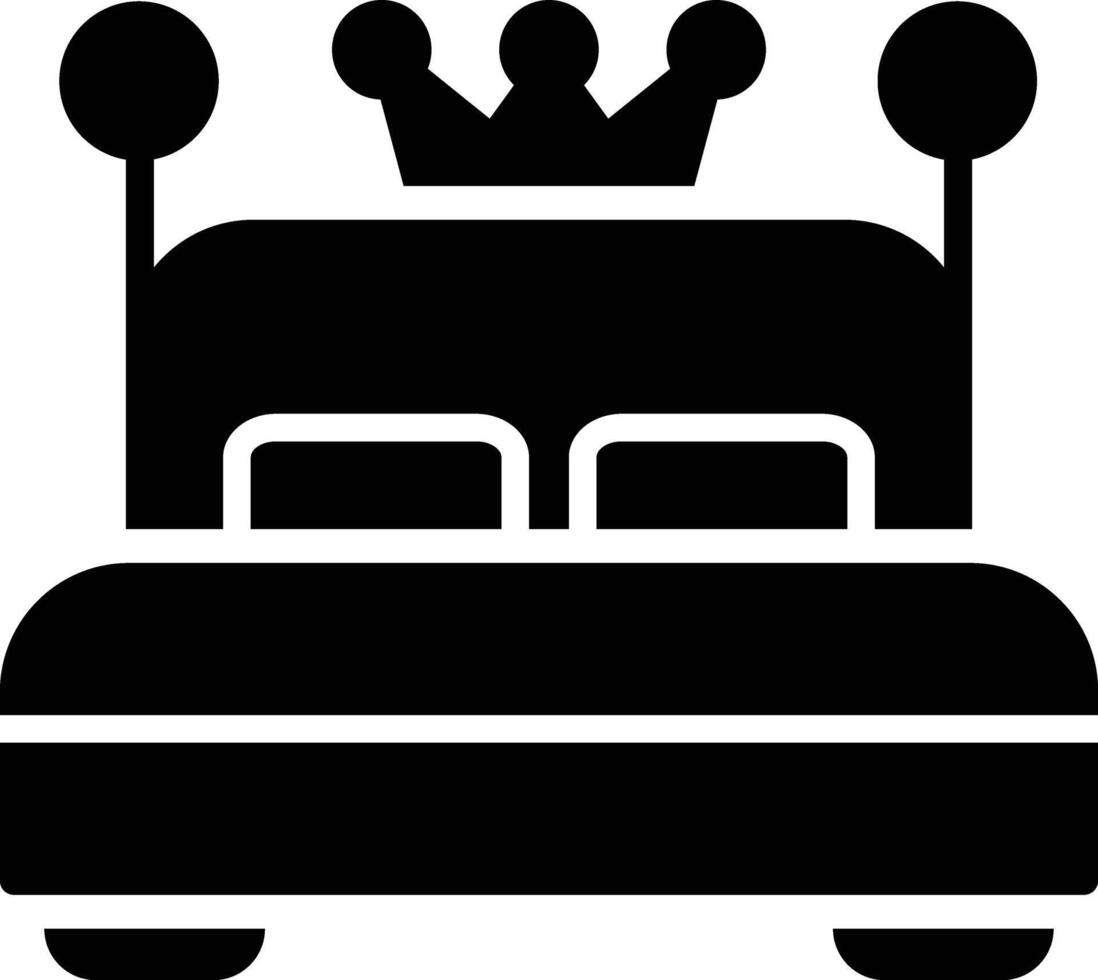 King Size Glyph Icon Design vector