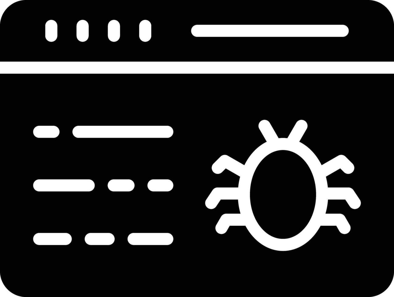 Malware Glyph Icon Design vector