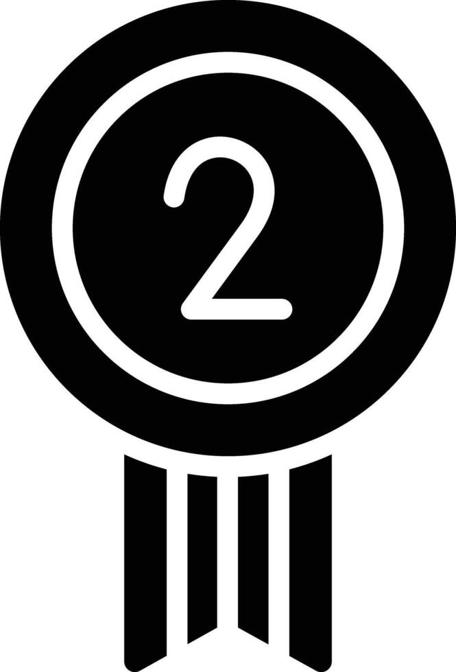Medal Glyph Icon Design vector