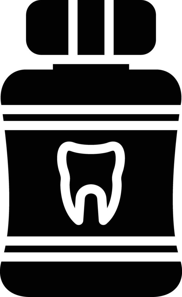 Mouthwash Glyph Icon Design vector