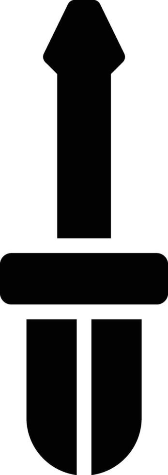 Screwdriver Glyph Icon Design vector