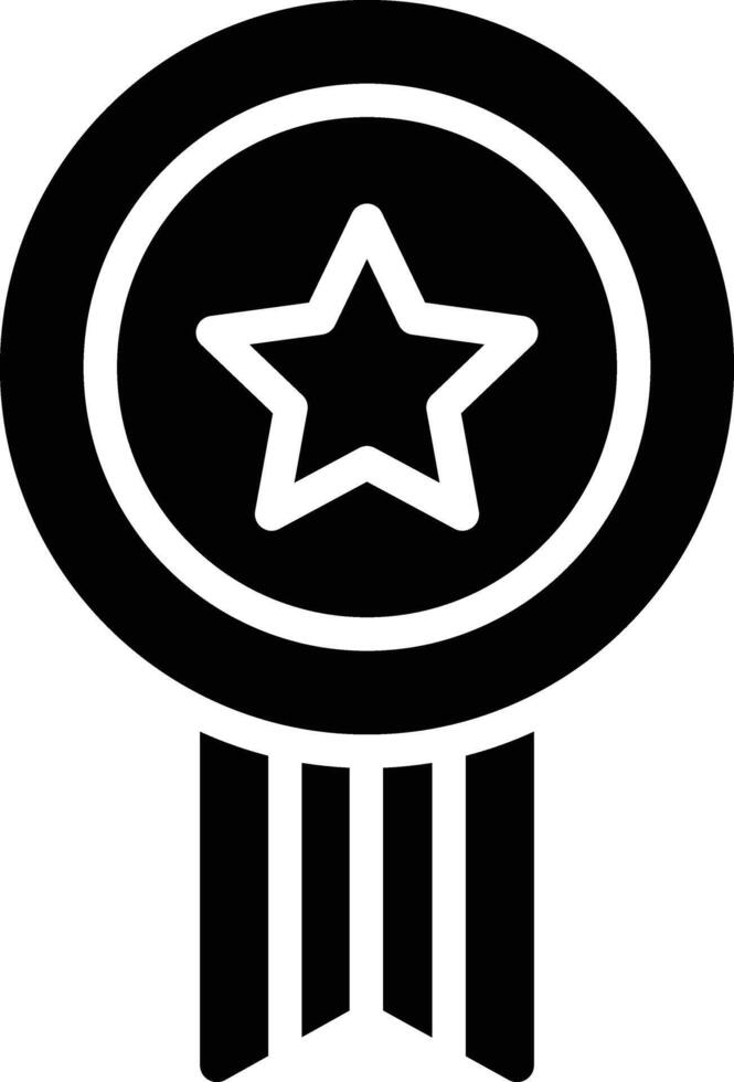 Star Glyph Icon Design vector