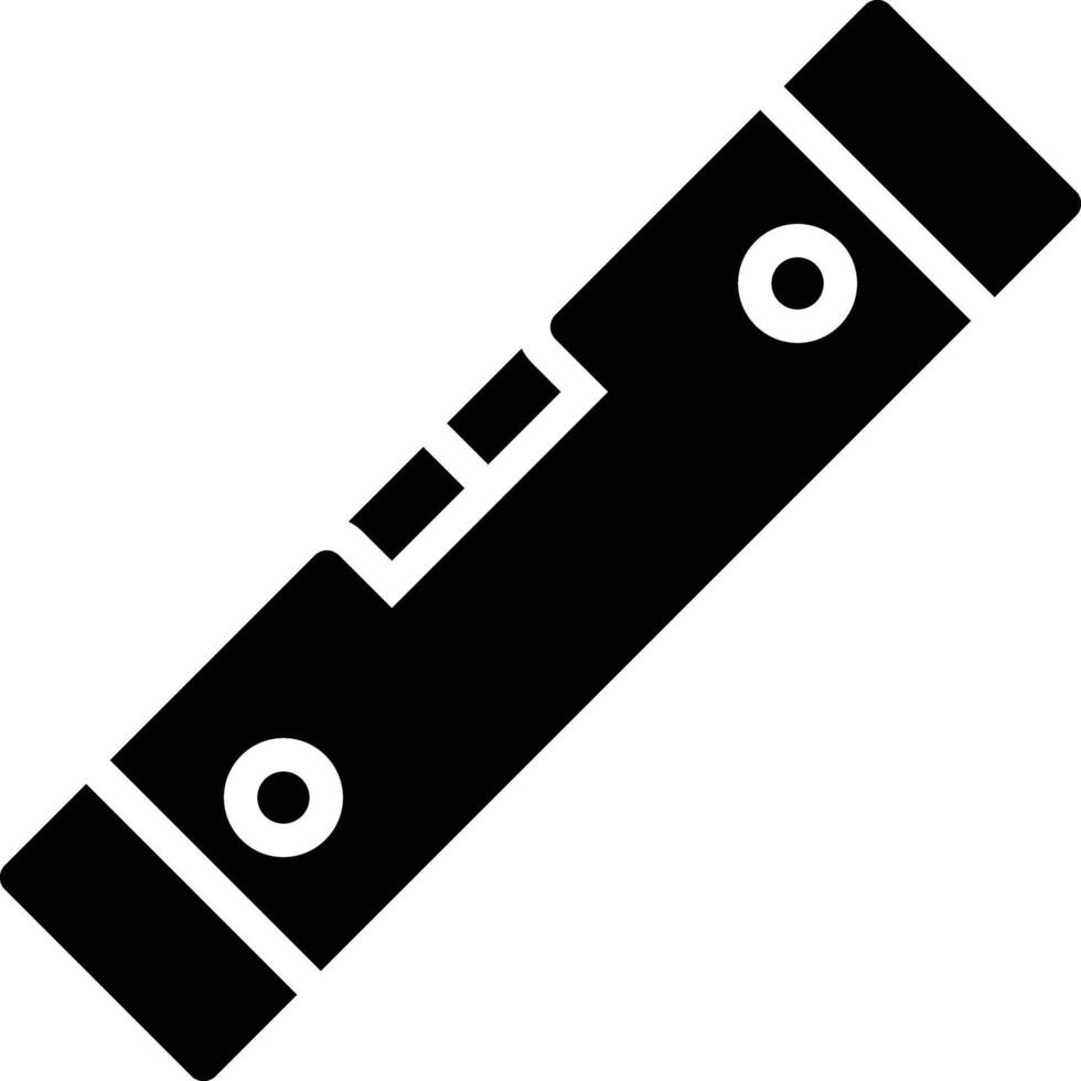 Spirit Level Glyph Icon Design vector