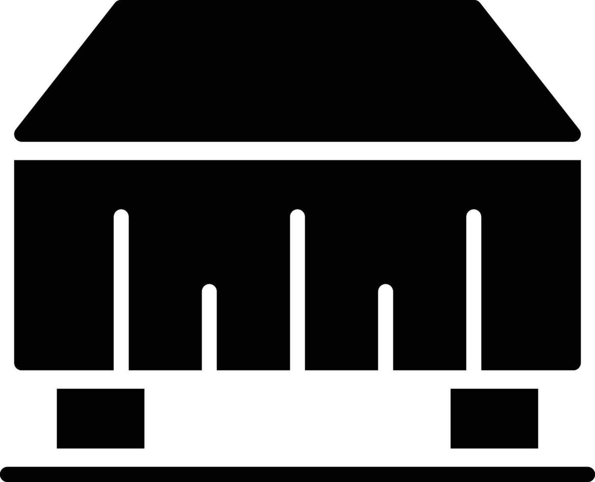 Table Cloth Glyph Icon Design vector