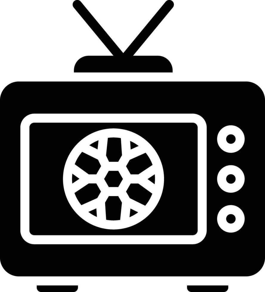 Television Glyph Icon Design vector