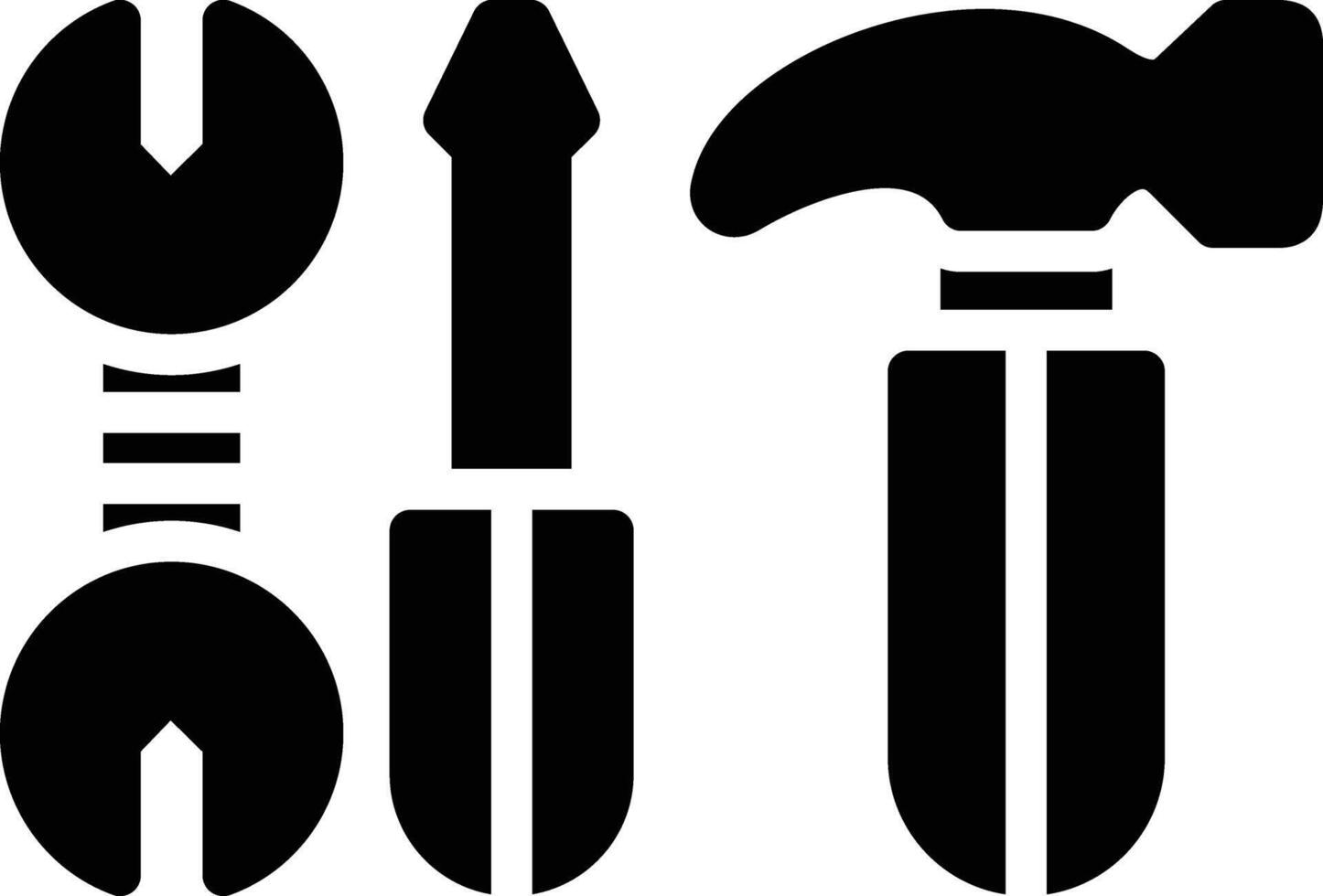 Tools Glyph Icon Design vector