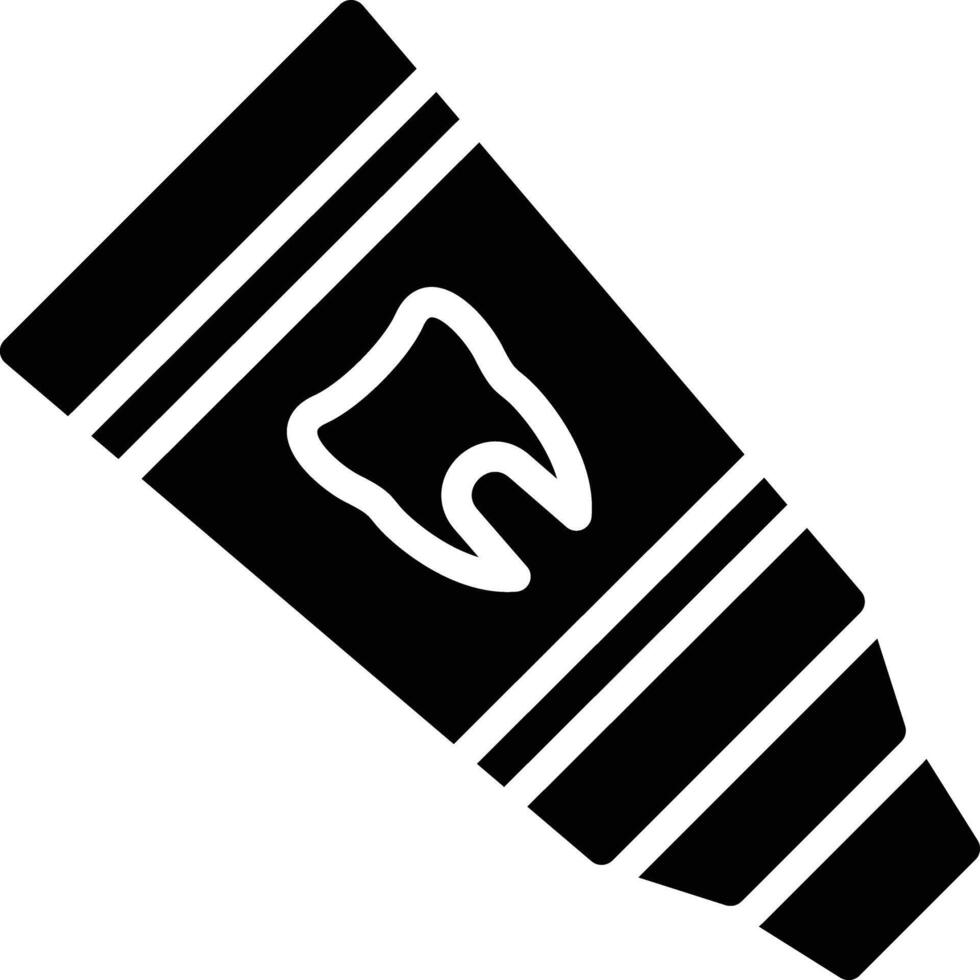 Toothpaste Glyph Icon Design vector