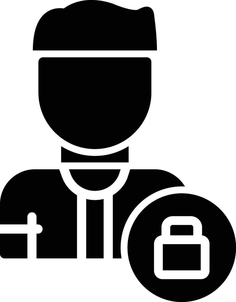 User Glyph Icon Design vector