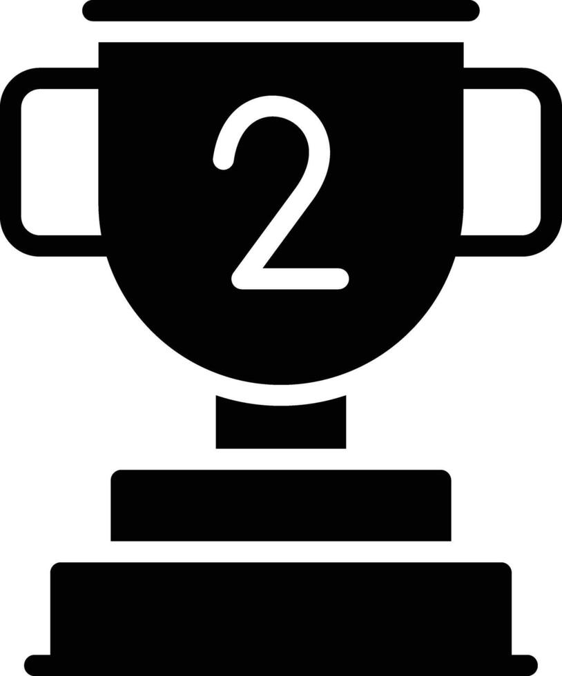 Trophy Glyph Icon Design vector