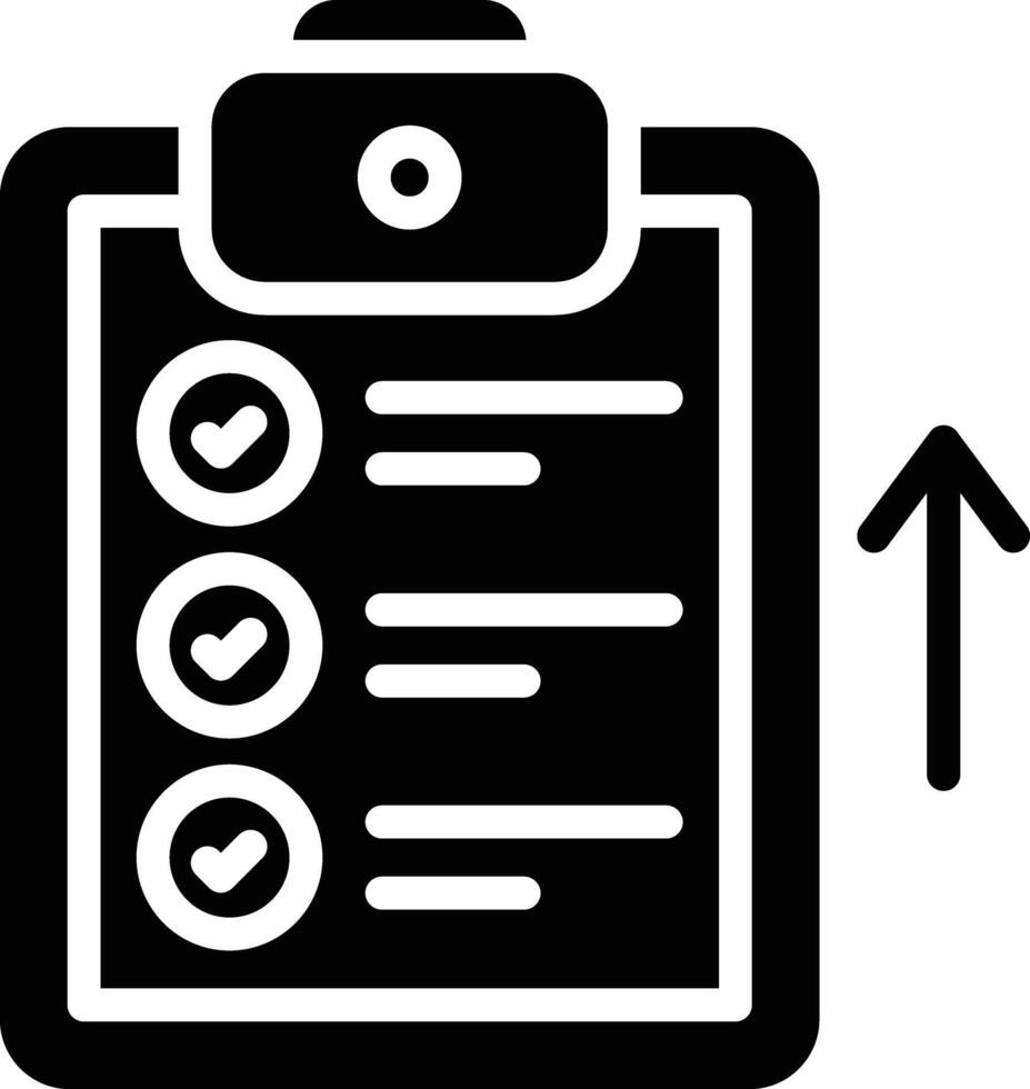 Upload Glyph Icon Design vector