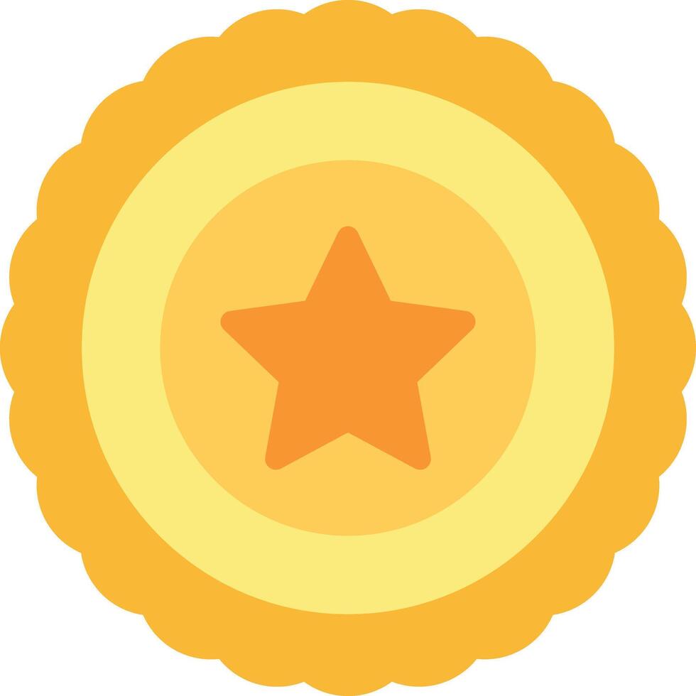 A yellow star on a white background vector