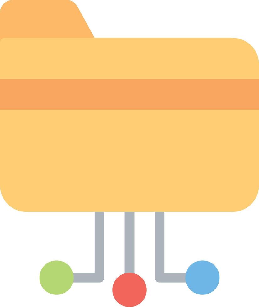 File folder icon vector