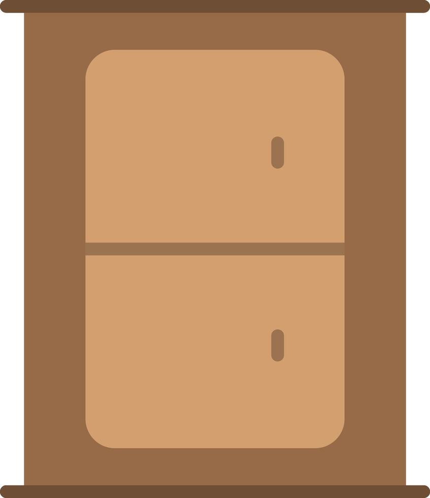 Bedside Table Icon Design vector