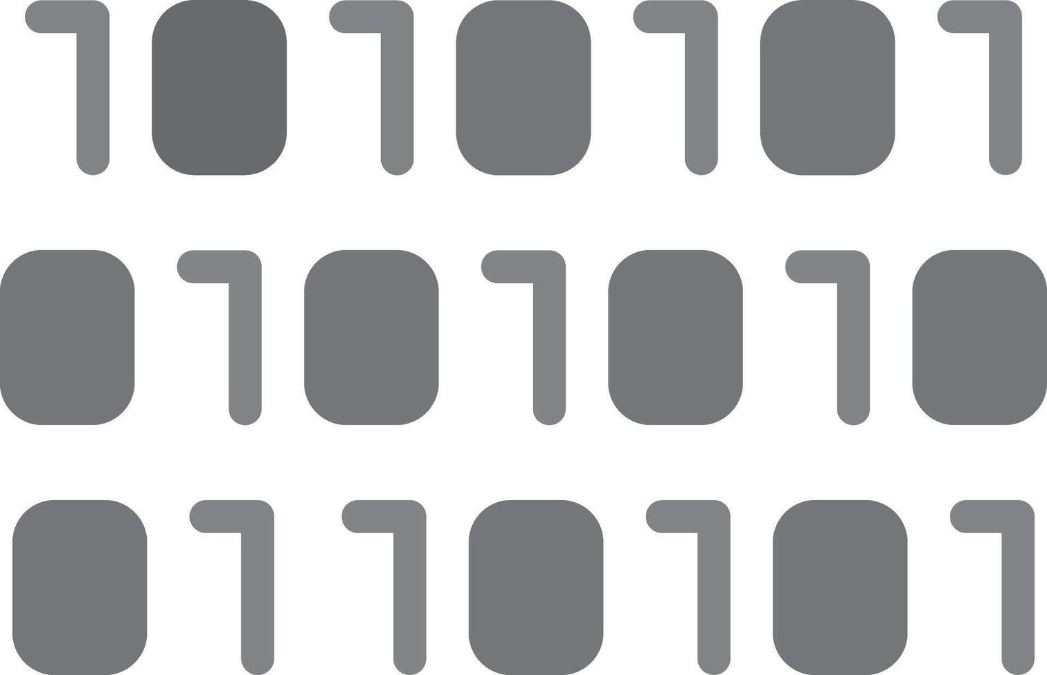 Binary Icon Design vector