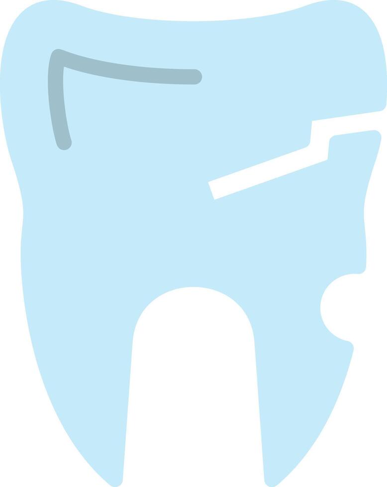 Broken Tooth Icon Design vector