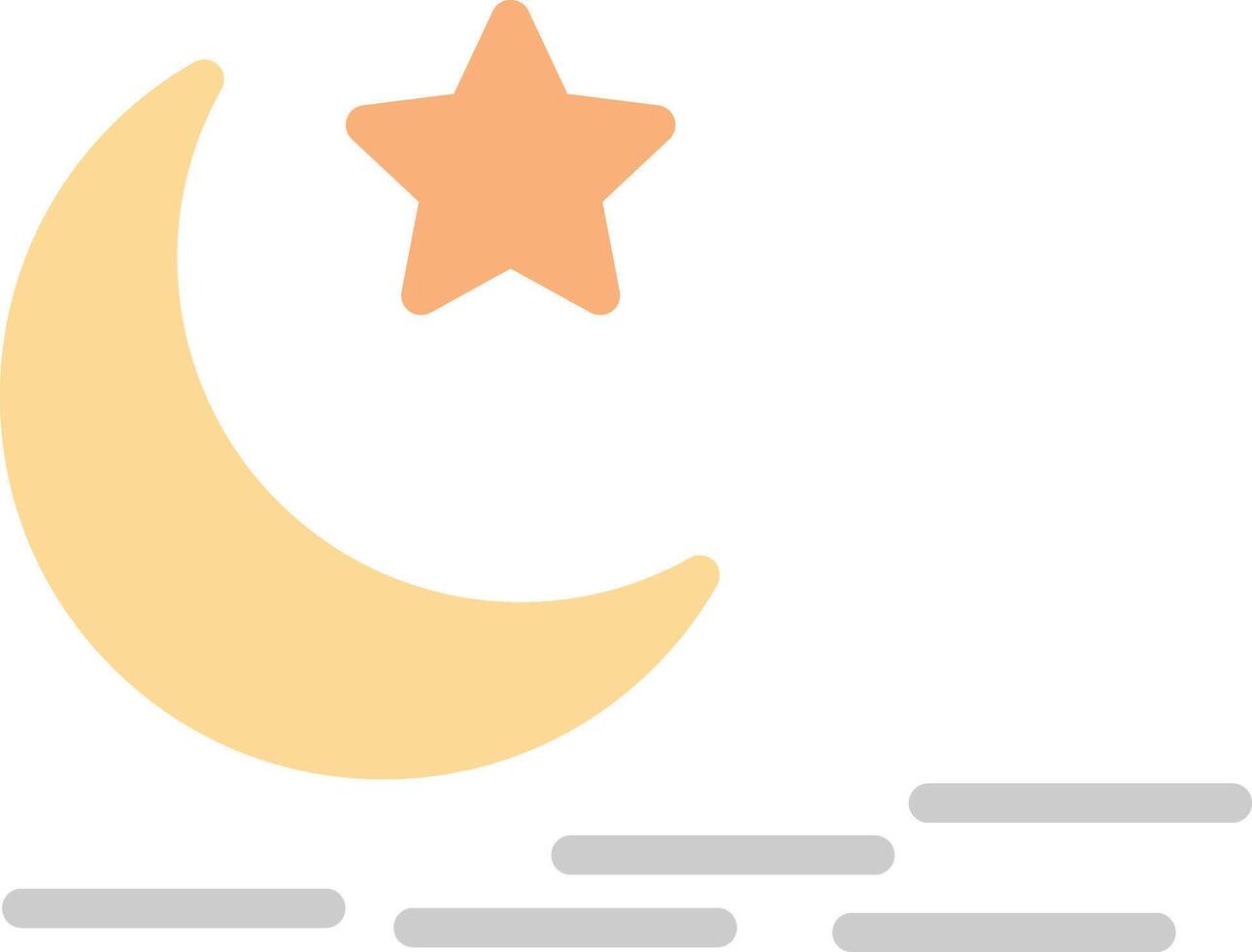 Foggy Night Icon Design vector