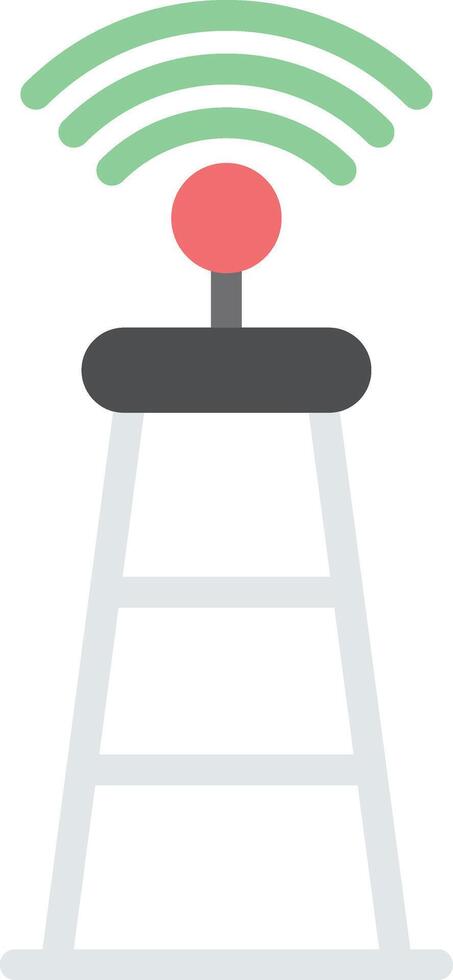 A ladder with a wifi signal on it vector