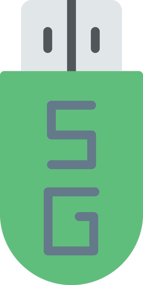 A green usb drive with the word sg on it vector