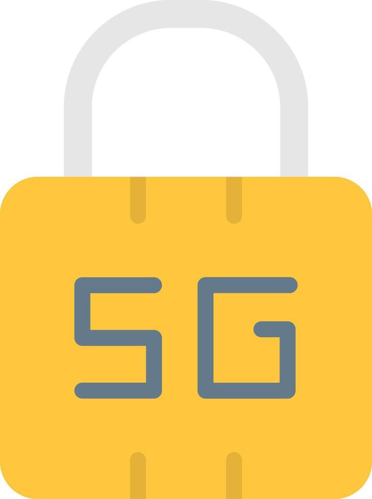 A yellow padlock with the word sg on it vector